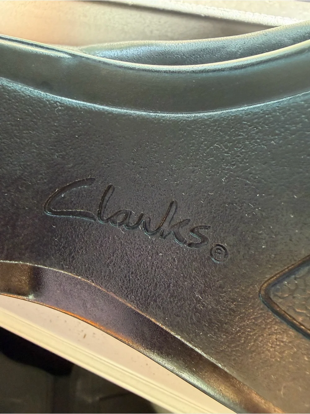 Clarks Black Slip-On Comfort Shoe